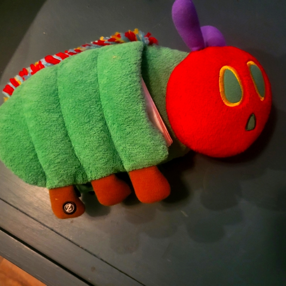 the Very Hungry Caterpillar plush book